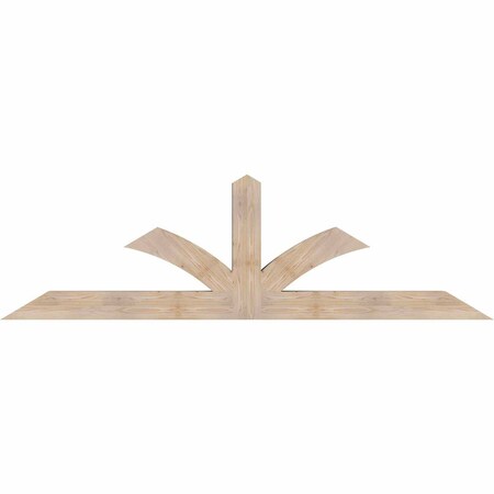 Ekena Millwork Richland Smooth Timber Gable Bracket, Douglas Fir, 96"W x 28"H x 5 1/2"D x 5 1/2"F, 7/12 Pitch GBW096X28X0606RIC00SDF